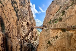 The famous Caminito del Rey trail spans the municipalities of Álora, Ardales, and Antequera in Malaga