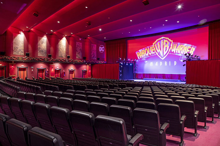 The Chinese Theatre at Parque Warner (Madrid) accommodates 650 guests