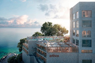 Vista externa do futuro Hotel Aethos Mallorca © Pion Studio