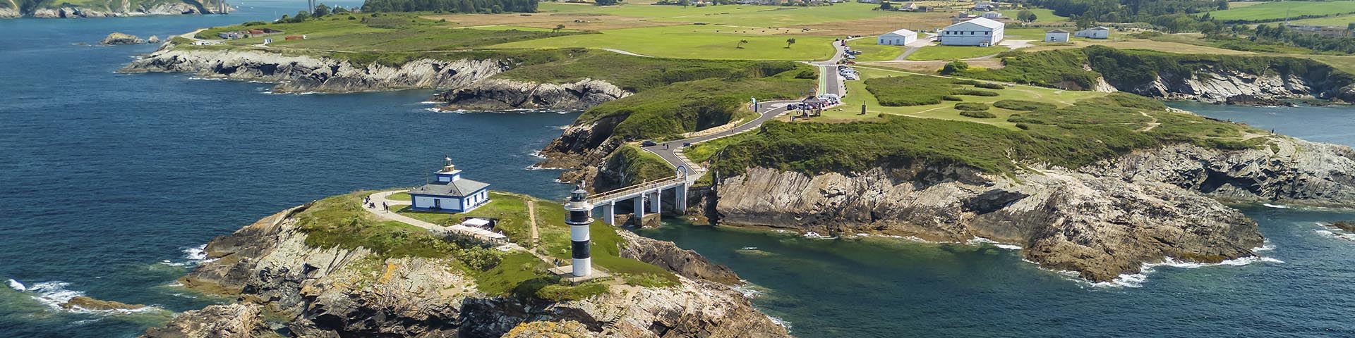 Vista aérea de Ribadeo (Lugo), donde se inicia el Camino del Litoral