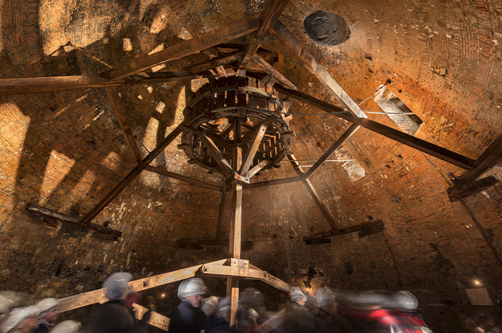 O Parque de Mineração de Almadén é um Patrimônio Mundial, Selo de Patrimônio Europeu, Centro da Rota do Patrimônio Industrial Europeu e Sítio Europeu de Química EuChemS © Turismo de Castela-La Mancha | David Blázquez O Parque de Mineração de Almadén é um Patrimônio Mundial, Selo de Patrimônio Europeu, Centro da Rota do Patrimônio Industrial Europeu e Sítio Europeu de Química EuChemS © Turismo de Castela-La Mancha | David Blázquez