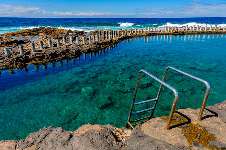 Las Salinas de Agaete dabiskie baseini, Puerto de Las Nieves Las Salinas de Agaete dabiskie baseini, Puerto de Las Nieves