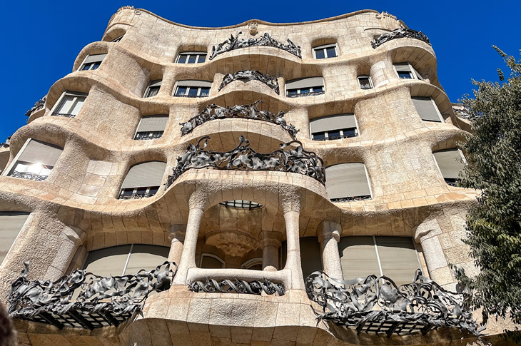 La Pedrera (or Casa Milà) is a modernist masterpiece designed by Antoni Gaudí between 1906 and 1910 La Pedrera (or Casa Milà) is a modernist masterpiece designed by Antoni Gaudí between 1906 and 1910