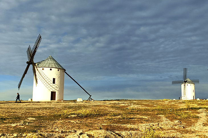 Today, twelve windmills are visible on the Sierra de los Molinos and one on Cerro de La Paz, declared a Cultural Heritage Site in 2001 Today, twelve windmills are visible on the Sierra de los Molinos and one on Cerro de La Paz, declared a Cultural Heritage Site in 2001
