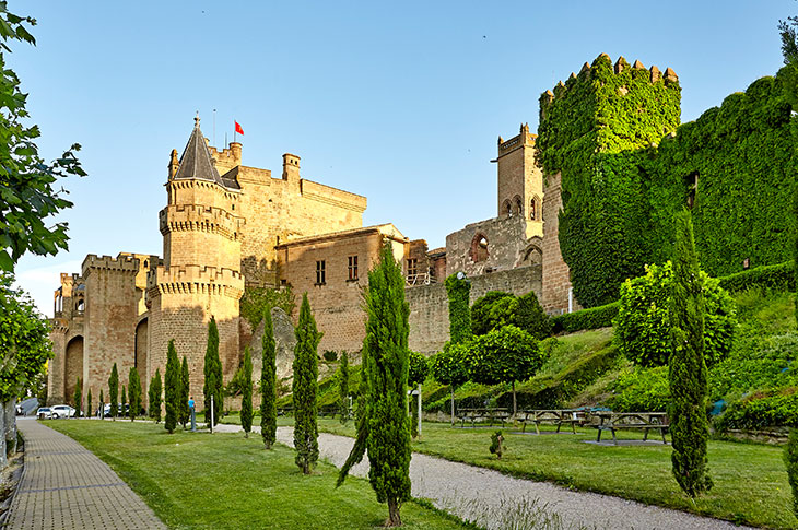 Imagen exterior del Palacio Real de Olite (Navarra)