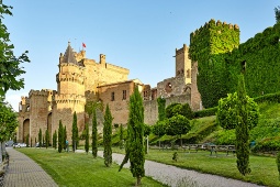 Exterior view of the Royal Palace of Olite (Navarre)