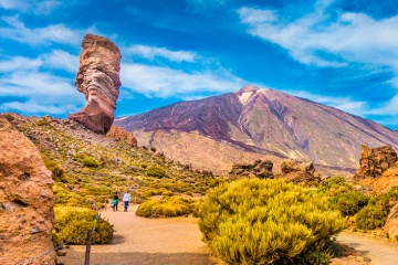 Rock formation at Los Roques de García in the Teide National Park (Tenerife, Canary Islands)