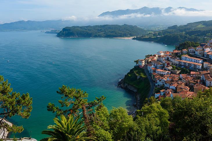 Panoramic view of Lastres (Asturias) Panoramic view of Lastres (Asturias)