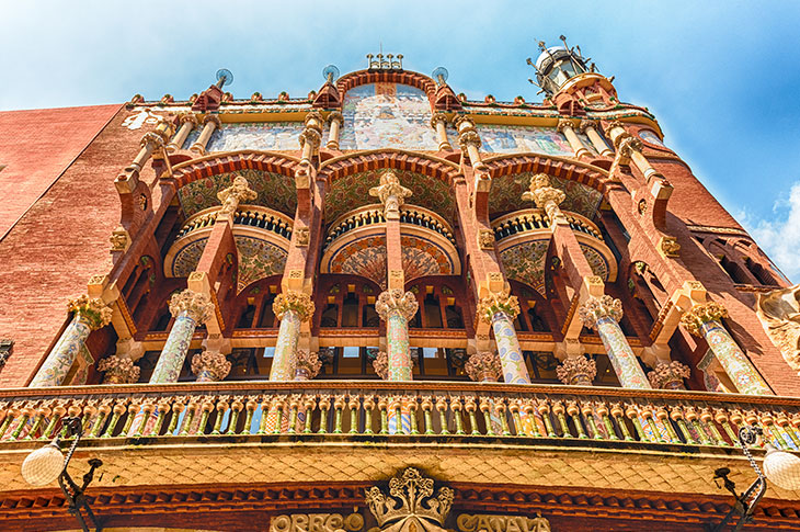Façade of the Palau de la Música Catalana