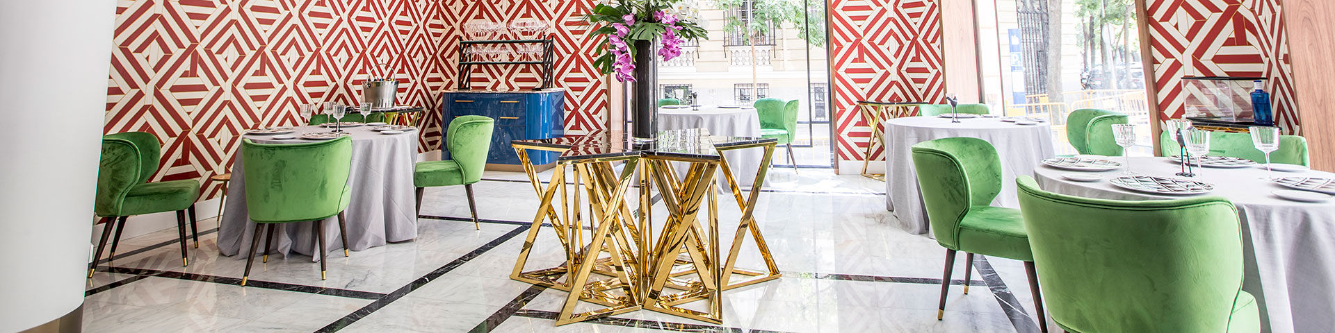 Salón de la cúpula del Restaurante Coque, reconocido con dos estrellas Michelin y tres soles de la Guía Repsol