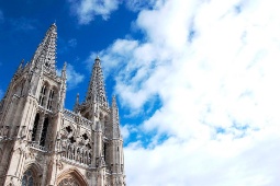 View of the Cathedral of Santa María de Burgos, Spain