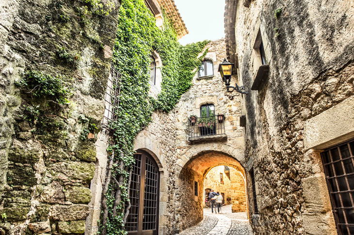 Pals is a charming medieval village renowned for the cobbled streets of its Gothic quarter Pals is a charming medieval village renowned for the cobbled streets of its Gothic quarter