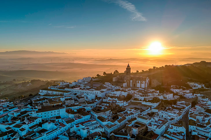Dawn in the town of Medina Sidonia, Cadiz
