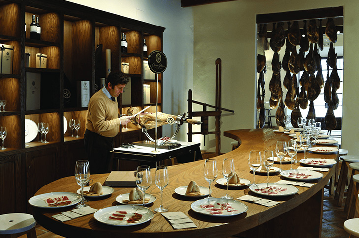 Iberian-ham and wine tasting experience offered by Cinco Jotas Iberian-ham and wine tasting experience offered by Cinco Jotas