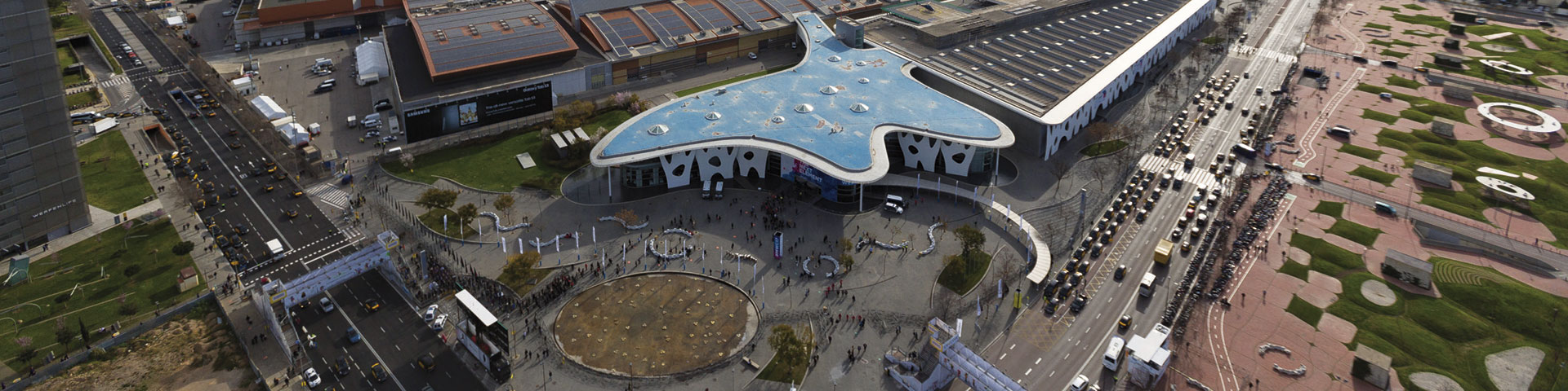 Fira Barcelona isännöi vuosittain 270 tapahtumaa ja toivottaa tervetulleeksi lähes kolme miljoonaa vierailijaa yli 200 maasta ja alueesta © Fira Barcelona