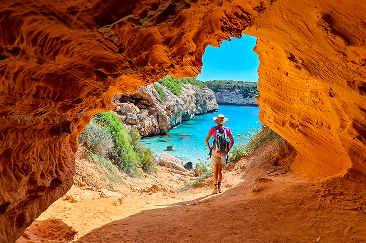 Over time, nature-based cultural activities and visits to the island's stunning coves (pictured, Cala des Moro) have replaced the nightlife tourism