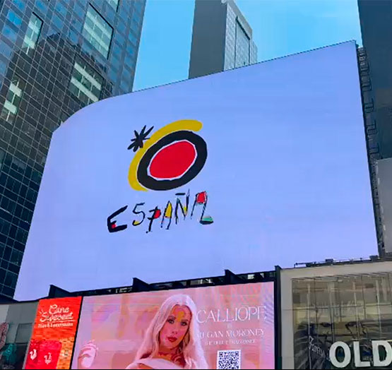 España gana mundial de fútbol en Times Square de Nueva York