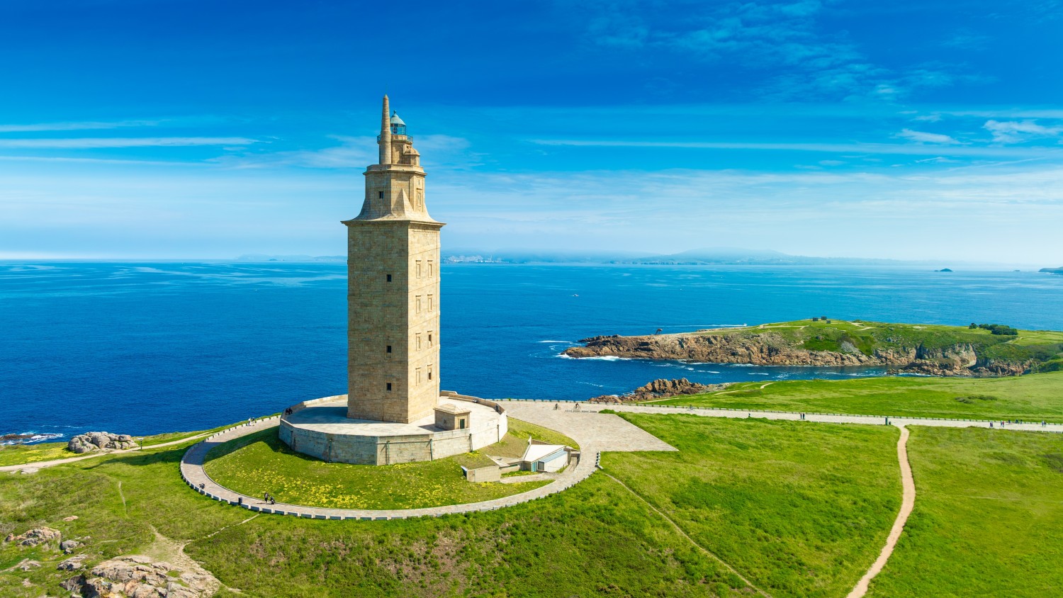 Torre de Hércules in A Coruña, Galicië
