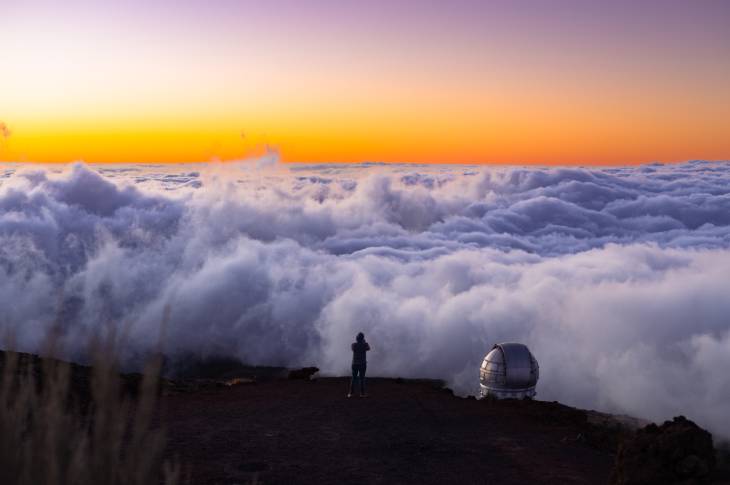 Roque de los Muchachos em La Palma oferece um dos melhores céus do mundo para observação  das estrelas ©Turismo Ilhas Canárias