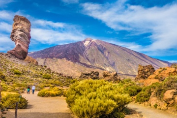 Gesteinsformationen in Los Roques de García im Teide Nationalpark (Teneriffa, Kanaren)