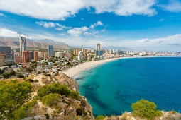 Vista aérea da praia de Benidorm © Shutterstock