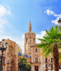 Valencia. Plaza de la Virgen square (or Plaça de la Mare de Déu), and Cathedral. Valencia. Plaza de la Virgen square (or Plaça de la Mare de Déu), and Cathedral.