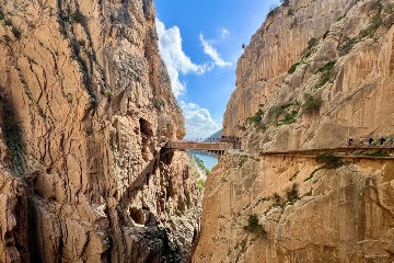 Der berühmte Caminito del Rey liegt zwischen den Gemeinden Álora, Ardales und Antequera (Málaga)