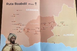 Gesamtplan der Boabdil-Route mit der Route der Gemeinden, die diese neue Initiative zwischen Granada und Almeria durchqueren wird