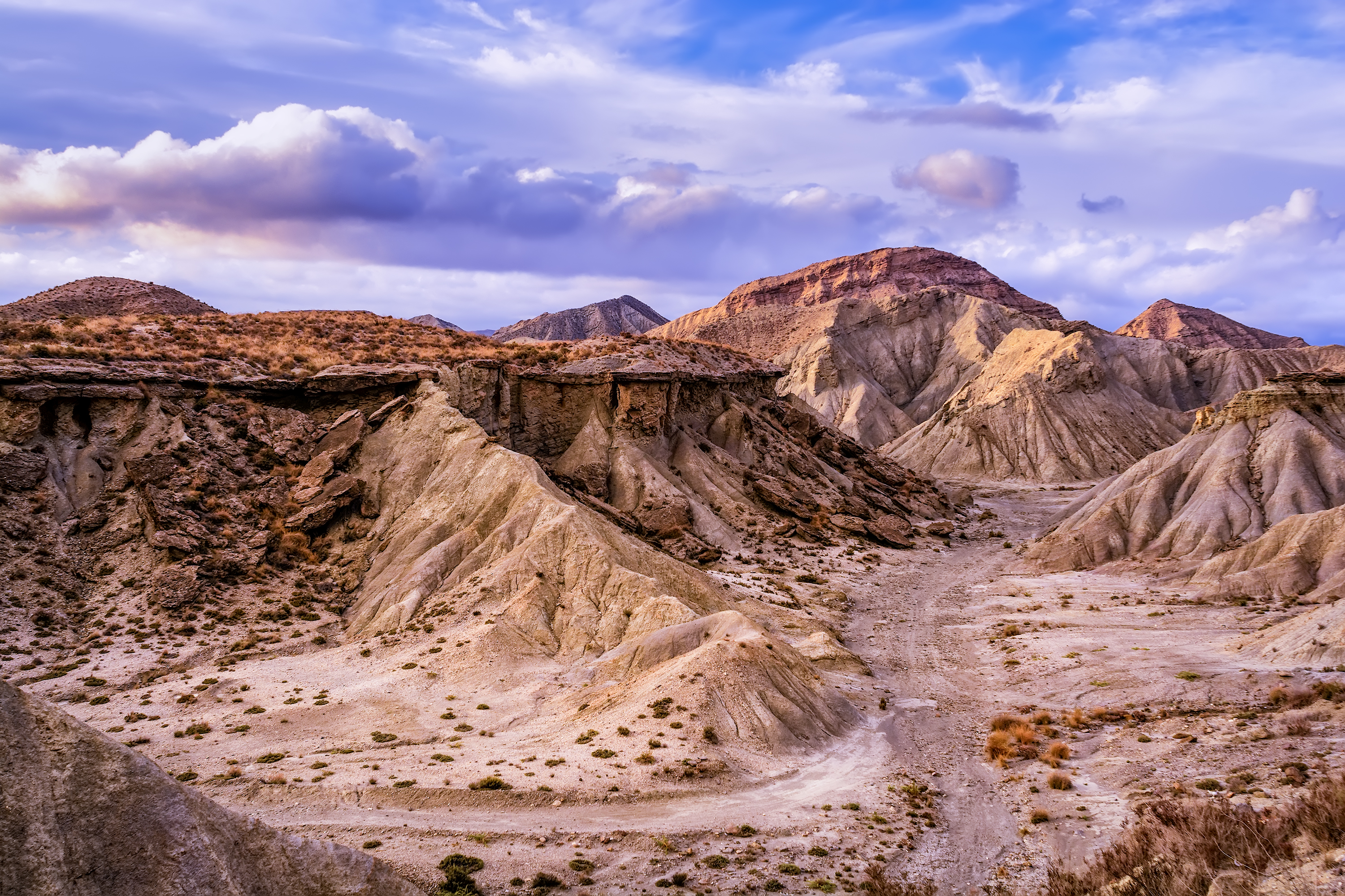 La Rambla de Otero in der Halbwüste Tabernas (Almería/Andalusien)