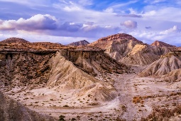 La Rambla de Otero in der Halbwüste Tabernas (Almería/Andalusien)