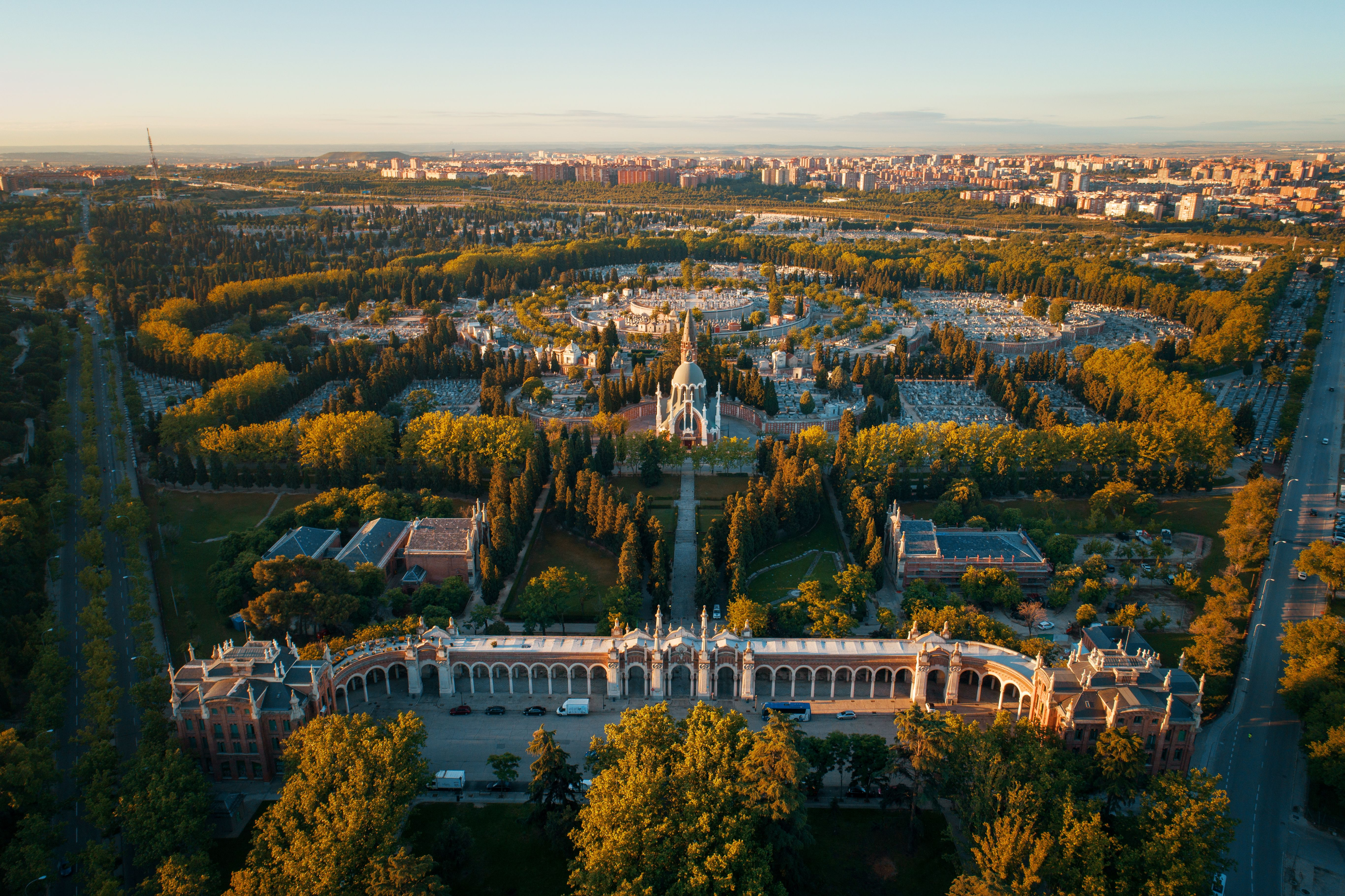 Luftaufnahme des La Almudena