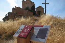 Der Weg des Cid durchquert vier spanische Regionen. Das Bild zeigt den Verlauf der Route durch Castillejo de Robledo (Soria)