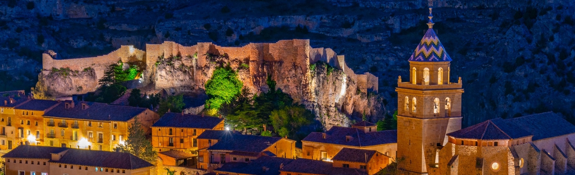 Panoramablick auf Albarracín, einen der schönsten Orte für einen Familienurlaub